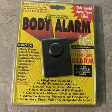 DAC Personal Body Alarm Multi Purpose Siren Alarm Black BRAND NEW SEALED