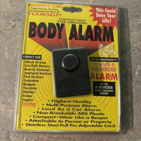 DAC Personal Body Alarm Multi Purpose Siren Alarm Black BRAND NEW SEALED