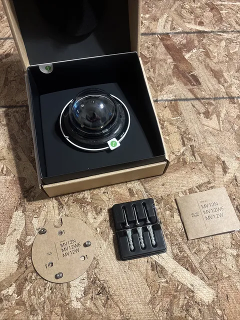 Cisco Meraki MV12W Indoor Dome Security Camera 256GB Cloud Managed New Open Box
