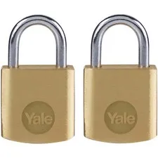 Yale Locks Y110b/20/111/2 Brass 20mm Lock (2 Pack)