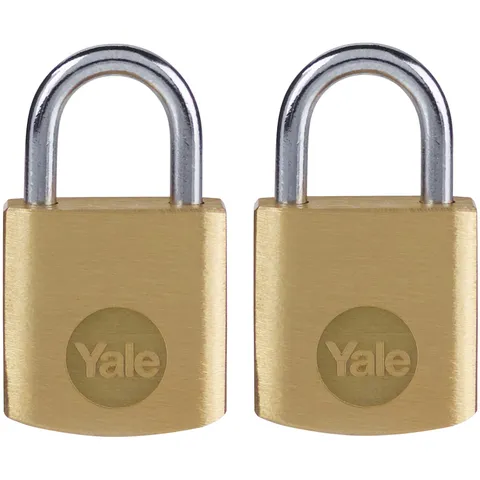 Yale Locks Y110b/20/111/2 Brass 20mm Lock (2 Pack)