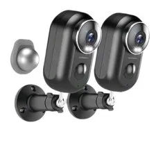 Zumimall F5C Black Wireless In/Outdoor Night Vision Ai Detection Security Camera