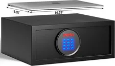 Kornerbatl 19.4 Lb Hotel Dorm Safe Box with Administrator'S Password Home Safe w