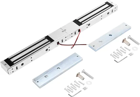 Double Door Electromagnetic Lock 600LBS/280KG Holding Force 12V Fail Safe NC