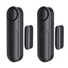 Window and Door Alarm When Opened (2 Pack) for Kids Safety/Home Security, Sli...