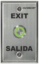 Enforcer Push-to-Exit Plate, Vandal Resistant, Illuminated (SD-7275SGEX1Q)