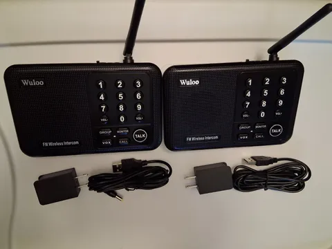 Wuloo WL666 Wireless Intercoms System - Black (2 Pack)