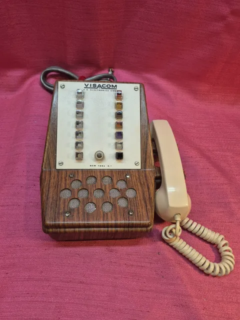 Vintage VISACOM A.E. Electronics Intercom Master Station Brook-Tel Handset