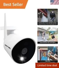 AC Powered 1080p HD Wi-Fi  Indoor/Outdoor Camera with 100 ft. of Night Vision...