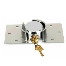 ‌73mm Heavy Duty Round Padlock Hasp Set for Shutter Door Shed Lock‌ ☄