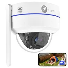 [4K AI Tracking Ceiling CAM] 4K 8MP UHD Metal Dome PTZ Wireless Security Came...