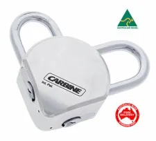 Carbine Dual Shackle Padlock. 2 Separate Key Users Can Open Lock