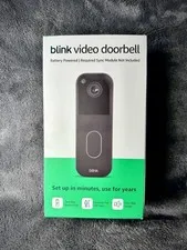 Blink Video Doorbell 2nd Gen 2025 Black Wireless Battery HD 1440p NEW SEALED