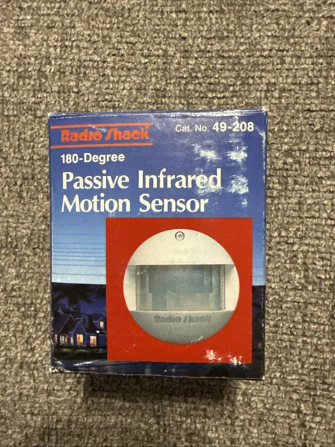 NOB Radio Shack Passive Infrared Motion Sensor 180 degree 49-208/A FREE SHIPPING