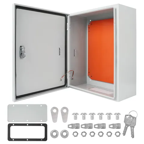 Cold Rolled Steel Electrical Box 20'' x 16'' x 8'' x x 8'', Orange