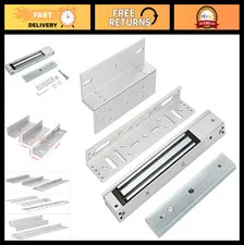 280KG Electric Magnetic Door Lock - Fail Safe NC Mode, Z & L Bracket, 600LBS Hol