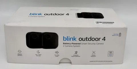 Blink Outdoor 4 (4th Gen) 2 Camera Wireless HD Home Security System Kit