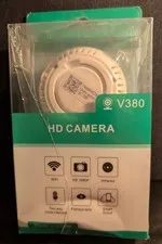 V380 Wifi Small Camera White 1080P w Motion Sensor