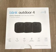 Blink Outdoor 4 Wireless Wi-Fi 1080p Smart Security Camera 3-Cam System