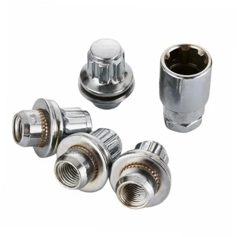 M12x1.5 Wheel Lock Nuts, 37mm Height, Flat Mag Seat,Compatible with Toyota