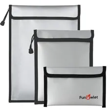 Best Fireproof Waterproof Money Document Bag, 3Pack Safe Pouch Fire and Water