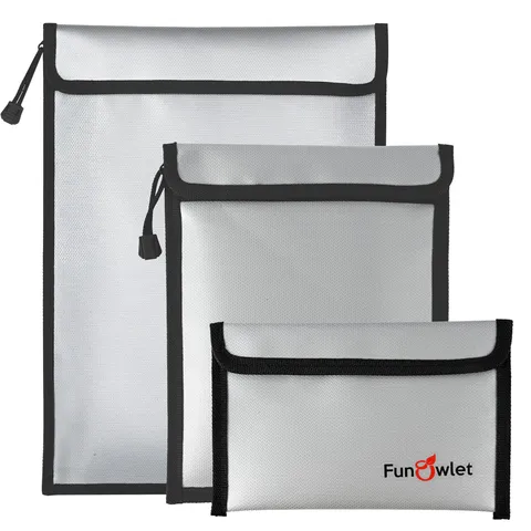 Best Fireproof Waterproof Money Document Bag, 3Pack Safe Pouch Fire and Water