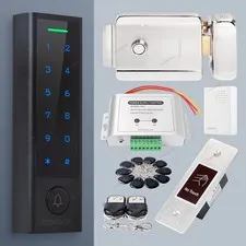 HOMSECUR Black IP66 Protection WIFI RFID Access Control System Set App Control