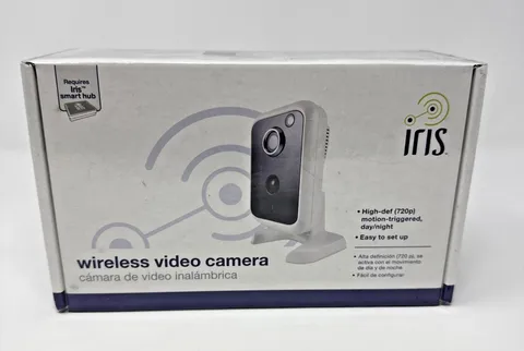 Iris Wireless Video Camera High Def(720 p) Model RC-8221 New Sealed
