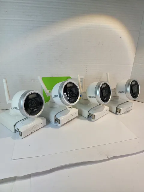 Lot of 4 Lorex U222AA-Z 1080p Wire-Free Security Cameras With Batteries