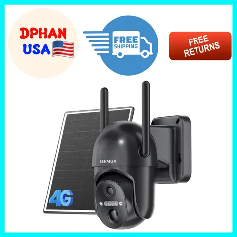 360° View Solar Security Camera – PIR Motion Detection & Smart Monitoring