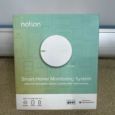 Notion Smart Home Monitoring Starter Kit Gen 3 Sensors (3x) + Bridge + Magnet