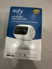 eufy S350 4K Indoor Security Camera Dual Cameras 360° PTZ Baby Monitor 8×Zoom