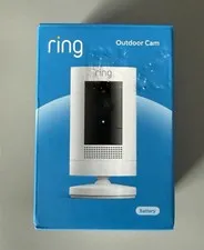 Ring Outdoor Cam (Stick Up Camera) Battery Operated — New Factory Sealed — White