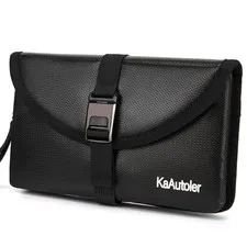 Small Fireproof Bag，8.5”x 5.2” Fireproof Money Bag for Cash, Valuables, Passp...