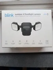 Blink Outdoor 4 Battery-Powered 1080p Security Camera HD with Floodlight Black