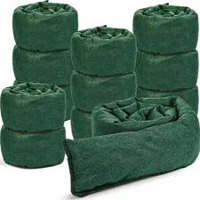 12 Pcs Water Barrier 5 ft x 6.5 Inch Flood Barriers for Home Reusable Absorbent