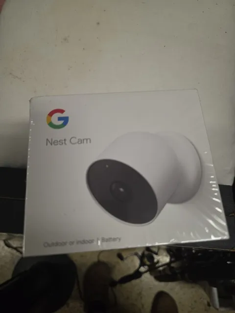 Google G3AL9 Indoor/Outdoor Nest Cam Battery Security Camera 1920 x 1080p Snow