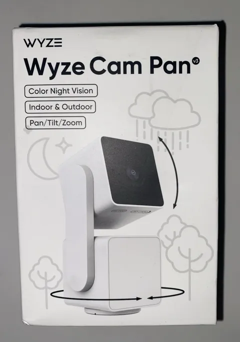 WYZE Cam Pan v3 Indoor/Outdoor IP65 1080P 360° Pan/Tilt/Zoom WiFi Smart Home Sec