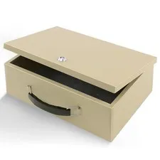 Dalmbox Portable Fire Safe Box with Key Lock, 13.2”x 11”x 5.1'', Fire Resista...