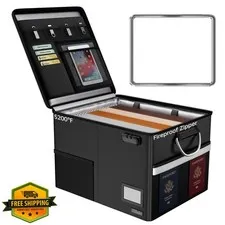 JHSafer 5200F Fireproof Document Box Lock Black