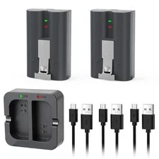 2x V4 Battery+Charger for Ring Video Doorbell 2 3 3+ 4 Spotlight Camera Plus Pr
