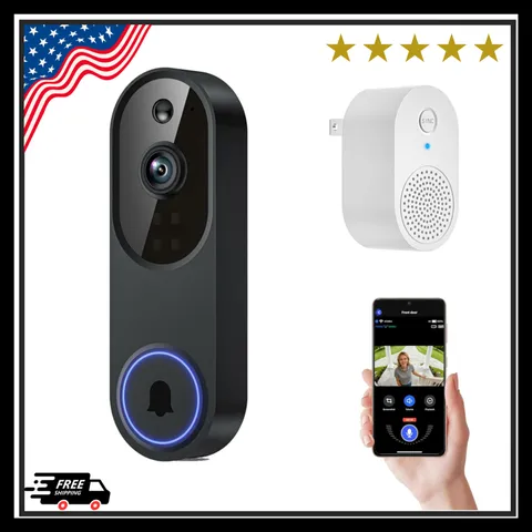Ring Video Doorbell 1080p HD Camera WI-FI Night Vision Motion Detection Wireless