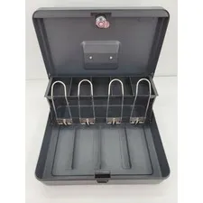 Steelmaster Heavy Duty Security Cash Box Money Case No Key