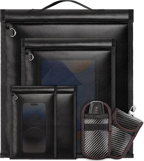 6Pack Faraday Bags, Large Faraday Cage, Anti-Tracking Faraday EMP Bag