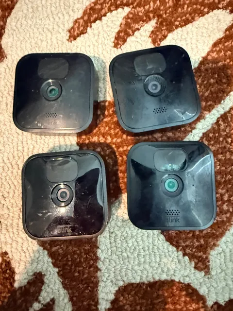 4 Blink Outdoor Cameras Used