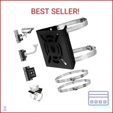 Universal Vertical Pole Mount Adapter Bracket for CCTV Security Camera PTZ Dome