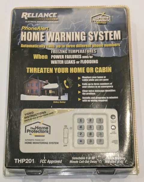 Reliance Phone Alert Home Warning System THP201 Home Monitoring System Call