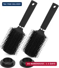 QWORK Diversion Safe Hair Brush - Discreet Hidden Compartment for Money, Jewelry