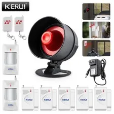 KERUI DIY Wireless Home Security Alarm System–Door Motion Sensor, Siren, Remote
