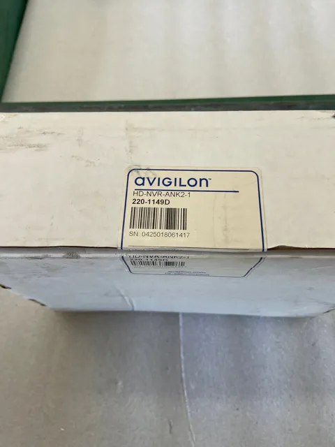 Avigilon HD-NVR-ANK2-1 HD NVR Analytics Kit(New) Open Box